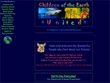 Tablet Screenshot of childrenoftheearth.org